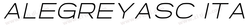 AlegreyaSC Italic字体转换
